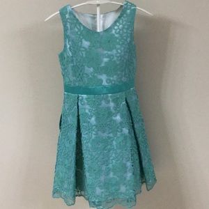 Mint Green Embroidered Dress